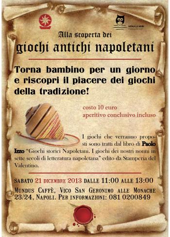Alla scoperta dei giochi antichi napoletani