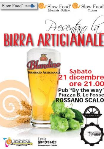 Birra artigianale, se ne parla a Rossano al “by The Way” con Slow Food