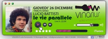 Santo Stefano con la tribute band di Lucio Battisti Le vie parallele