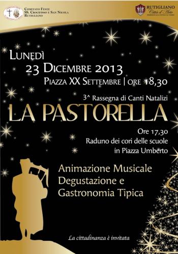 3^ Rassegna di Canti Natalizi e Degustazione di Gastronomia Tipica "La “Pastorella”