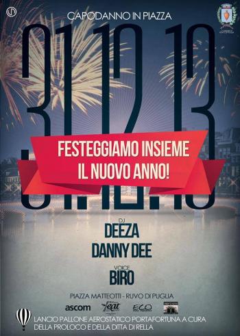 Capodanno in piazza a Ruvo con Dj Deeza e Danny Dee