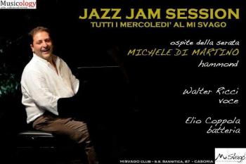 WALTER RICCI, MICHELE DI MARTINO ed ELIO COPPOLA alla Jam Session del MI SVAGO di Casoria