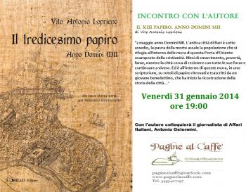 INCONTRO CON L'AUTORE