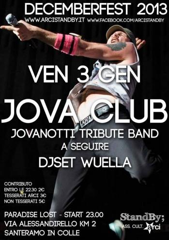 Jova Club - Jovanotti Tribute Band + Wuella Djset - Decemberfest