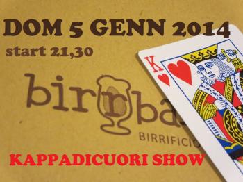Birrbante@magic: Domenica 5 Gennaio Max Barile - Kappadicuori Show