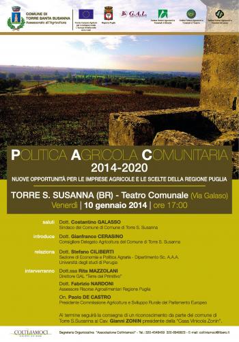 Incontro sulla Politica Agricola Comunitaria 2014-2020