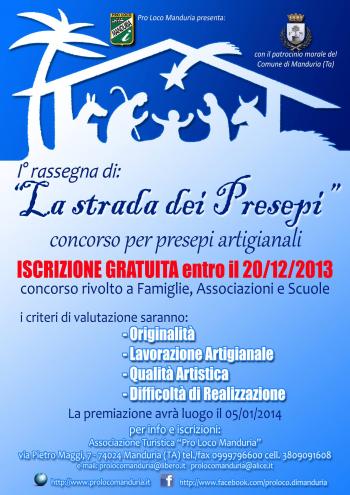 Premiazione Presepi Artigianali, Sagra della Puccia e Visite Guidate Gratuite