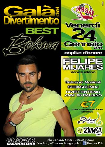 (Annullato) Felipe Mijares per una Serata dedicata alla Zumba e Best Bokwa