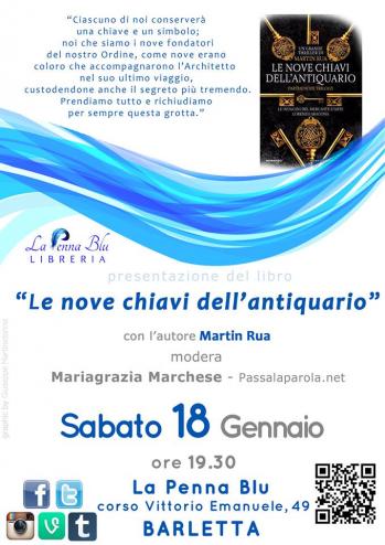 Presentazione del libro “Le nove chiavi dell’antiquario”