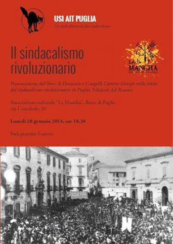 Presentazione del libro di Domenico Cangelli "CARMINE GIORGIO NELLA STORIA DEL SINDACALISMO RIVOLUZIONARIO IN PUGLIA"