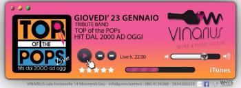 Giovedi 23 Gennaio sul palco del Vinarius i DARK ANGEL con il loro progetto Top of the Pops