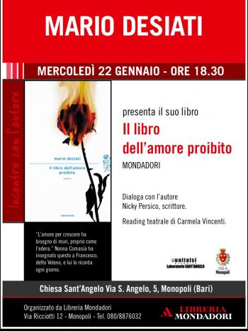Prentazione de il Libro Dell'amore Proibito di Mario Desiati