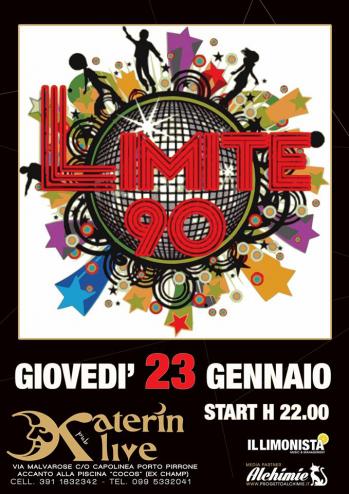 Il Giovedi Live Del Katerin Pub: LIMITE 90 Live