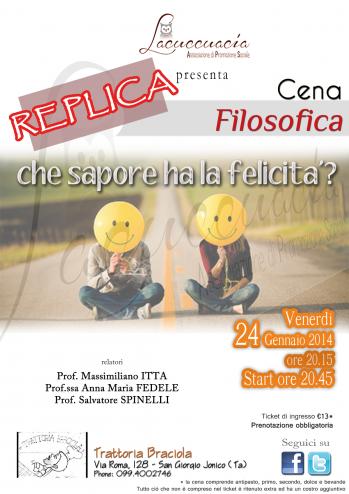 Che sapore ha la felicità - Cena Filosofica (Replica)