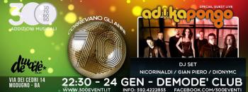300 Addizioni musicali - Back to 70s Live Adika pongo