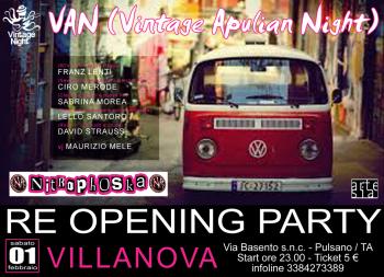 Reopening - Party di inaugurazione con Nitrophoska in concerto + Vintage Apulian Night dj set