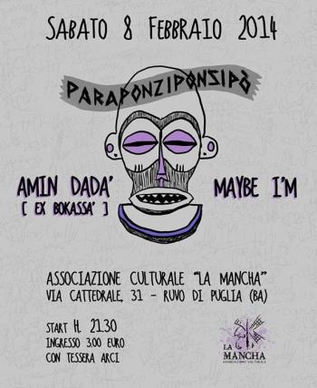 Amin Dadà & Maybe I'm - Live @ "La Mancha" - 8 Febbraio 2014