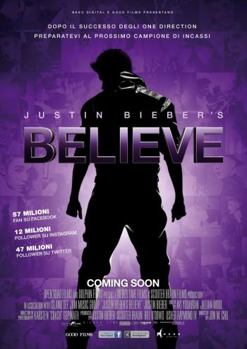 Justine Bieber's Believe Via Satellite in Digitale
