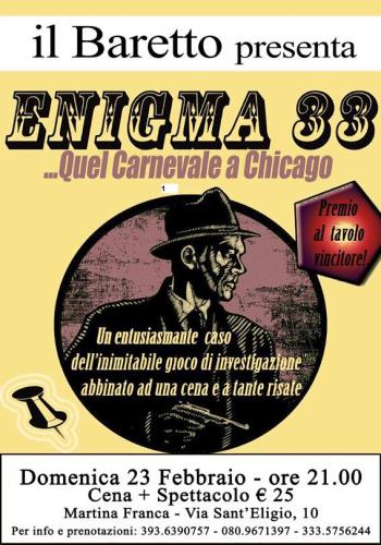 Cena con delitto: enigma 33, quel carnevale a Chicago