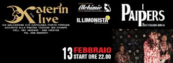 Giovedi 13 Febbraio 2014: "I PAIPERS" (Beat anni 60) Live al Katerin Pub