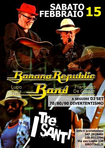 Banana Republic Band tributo Lucio Dalla & Francesco De Gregori