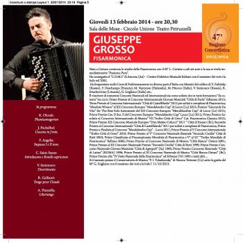 Giovedì 13 febbraio 47°  Stagione concertistica  storica assoc. Ente Morale  "IL CORETTO " di Bari