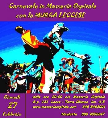 Carnevale in Masseria con la Murga Leccese