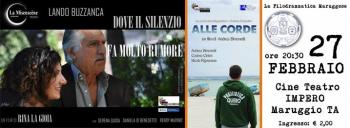 Proiezione dei cortometraggi "Alle Corde" di Andrea Simonetti e "Dove il Silenzio fa Molto Rumore" di Rina la Gioia