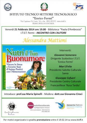 Presentazione del libro 'Nutri il tuo buonumore'