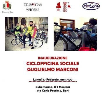 Inaugurazione Ciclofficina Sociale Guglielmo Marconi