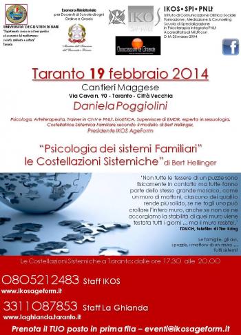 Incontro Gratuito di COSTELLAZIONI FAMILIARI