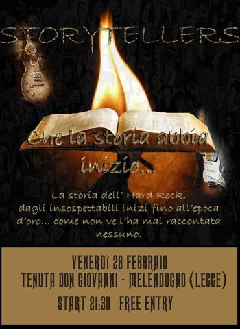 StoryTellers, la storia dell'hard rock a Melendugno