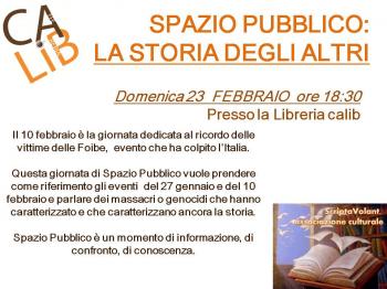 Spazio Pubblico: la Storia degli Altri