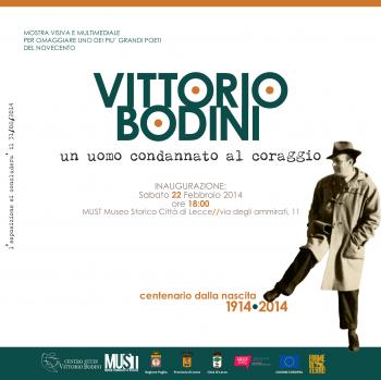 Inaugurazione: Vittorio Bodini. Un Uomo condannato al coraggio