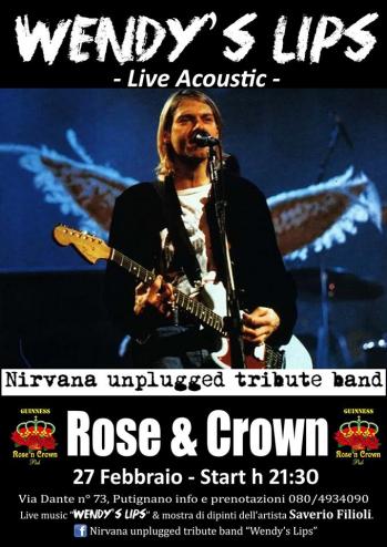 Nirvana Unplugged Tribute Band " Wendy's Lips " Live