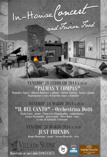 In-House concert and fusion food: Palmas y Compas