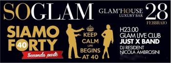 Just X Band live Glam' house