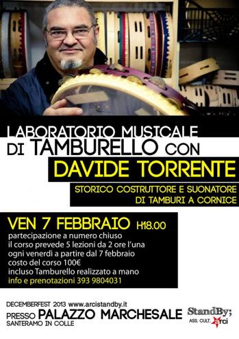 Laboratorio di TAMBURELLO con il Maestro Davide Torrente
