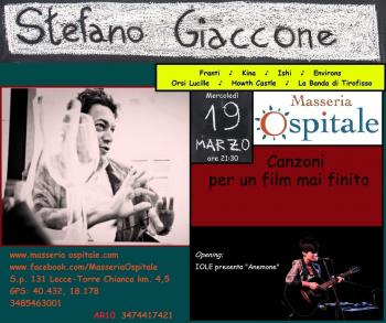 Stefano Giaccone - “Canzoni per un film mai finito”