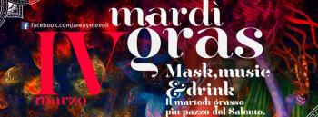 Mask, music and drink. Il party del "Mardì Gras"