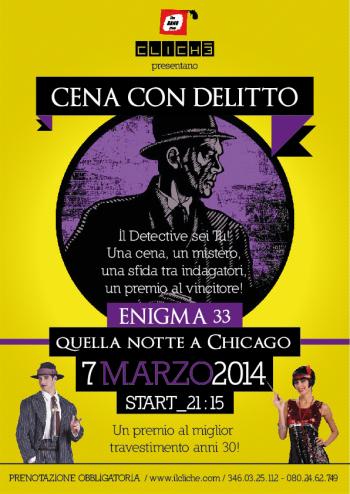 Cena con Delitto - "Enigma 33" Quella notte a Chicago