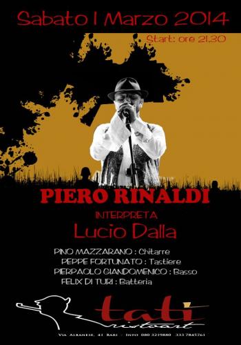 Piero Rinaldi interpreta Lucio Dalla