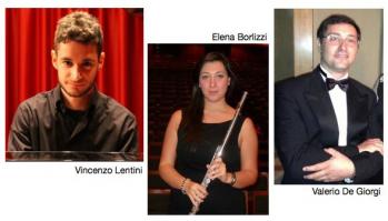 Vincenzo Lentini, Elena Borlizzi e Valerio De Giorgi per i Concerti del Conservatorio