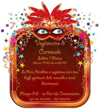 Carnevale - Veglioncino per bambini