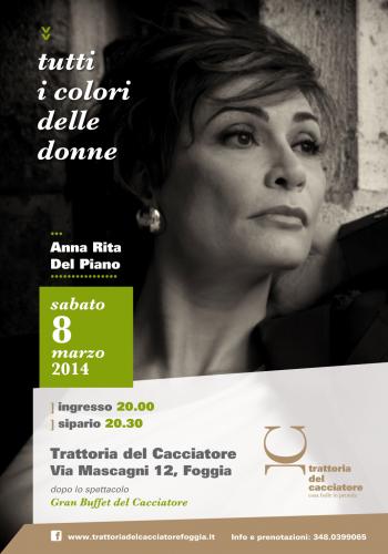 'Tutti i colori delle donne' con Anna Rita Del Piano