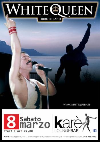 White Queen al Karè, 8 marzo con Freddie Mercury