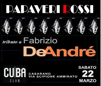 Tributo a Fabrizio De andrè - Papaveri Rossi