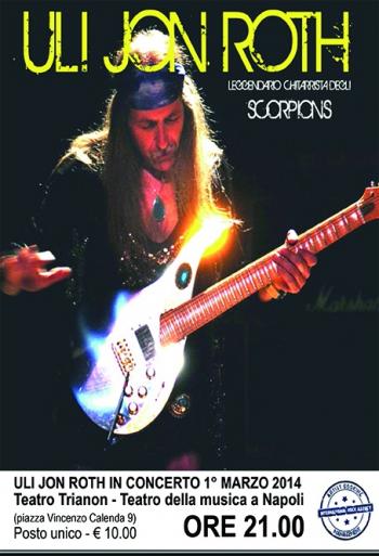 Il chitarrista Uli Jon Roth in concerto