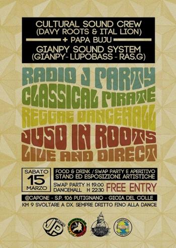 Radio J Party Classical Pirate Dancehall : Juso In Roots Live'N'Direct