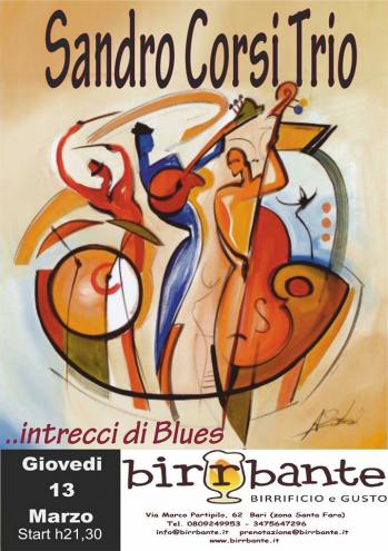 Sandro Corsi Trio… intrecci di Blues